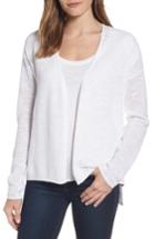 Women's Eileen Fisher V-neck Organic Linen & Cotton Cardigan