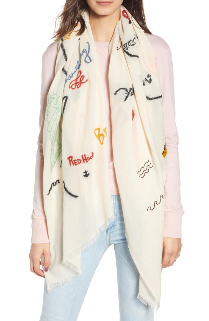 Women's Madewell Nyc Map Scarf