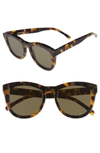 Women's Valley 50mm Trachea Retro Sunglasses - Tortoise/ Brown