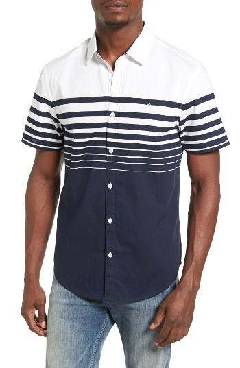 Men's Original Penguin Striped Stretch Woven Shirt