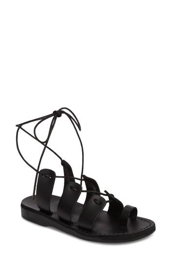 Women's Jerusalem Sandals Deborah Wraparound Laces Sandal Us / 36eu - Black