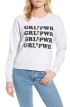 Women's Rebecca Minkoff Girl Power Sweatshirt - Grey