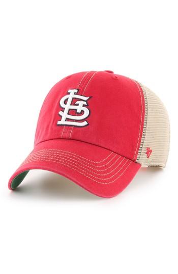 Men's 47 Brand Mlb Trawler Ball Cap - Red