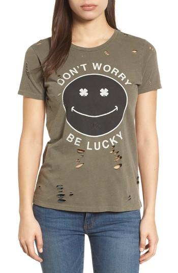 Women's Lucky Brand Happy Go Lucky Tee - Green