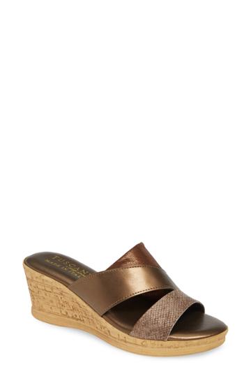 Women's Tuscany By Easy Street Camari Slide Sandal N - Metallic