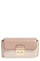 Women's Michael Michael Kors Sloan Editor Leather Wallet On A Chain - Pink