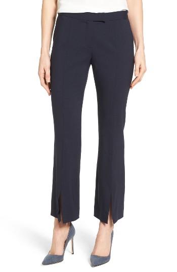 Women's Classiques Entier Slit Front Wool Blend Flare Leg Pants