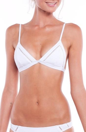 Women's Rhythm My Bralette Triangle Bikini Top - White