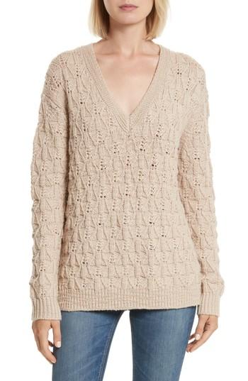 Women's Rebecca Taylor V-neck Merino Wool Pullover