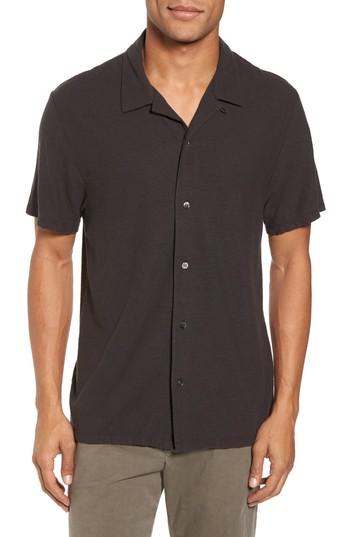 Men's James Perse Cotton & Linen Sport Shirt (s) - Grey