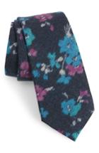 Men's Bonobos Alness Floral Wool Tie, Size - Blue