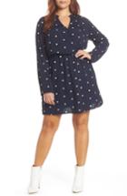Women's All In Favor Lily Surplice Dress, Size Xxl - Blue
