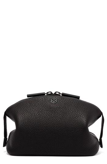 Dagne Dover Small Leather Pouch, Size - Onyx