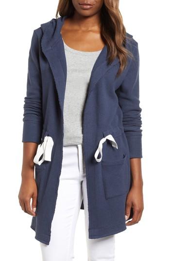 Women's Caslon Drawstring Hooded Jacket - Blue