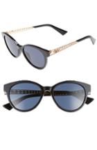 Women's Dior Diorama Mini 52mm Mirrored Lens Special Fit Sunglasses - Black/ Gold/ Copper