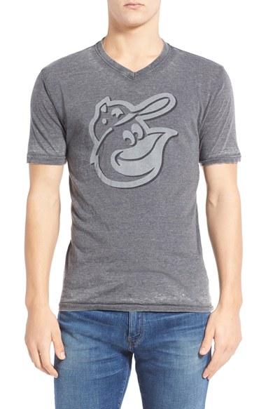 Men's Red Jacket 'baltimore Orioles - Calumet' Graphic V-neck T-shirt