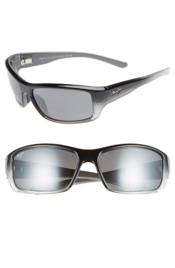 Men's Maui Jim Waihe'e Ridge 60mm Polarized Sunglasses - Brushed Grey/ Neutral Grey