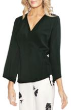 Women's Vince Camuto Wrap Blouse - Black