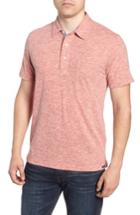Men's Faherty Heather Polo - Red