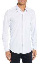 Men's Boss Lukas Slim Fit Micro Print Sport Shirt - White