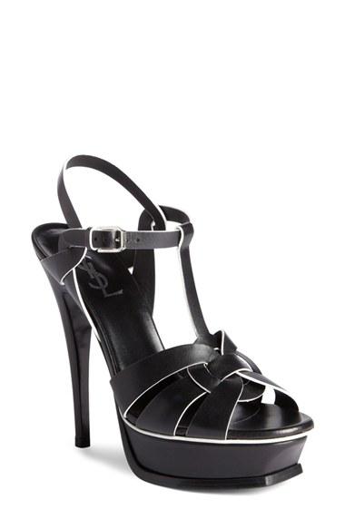 Women's Saint Laurent 'tribute' Sandal Us / 34eu - Black