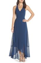 Women's Lulus Wrap Of Luxury Convertible Gown - Blue