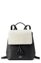 Kate Spade New York Hayes Street - Teba Genuine Shearling & Leather Backpack -