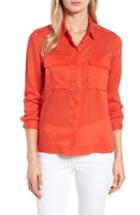 Women's Halogen Utility Shirt - Red