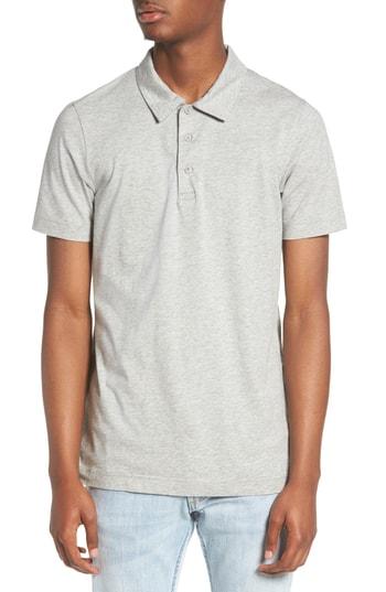 Men's Wings + Horns Short Sleeve Polo Shirt - Grey