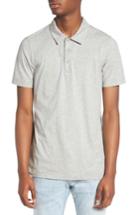Men's Wings + Horns Short Sleeve Polo Shirt - Grey