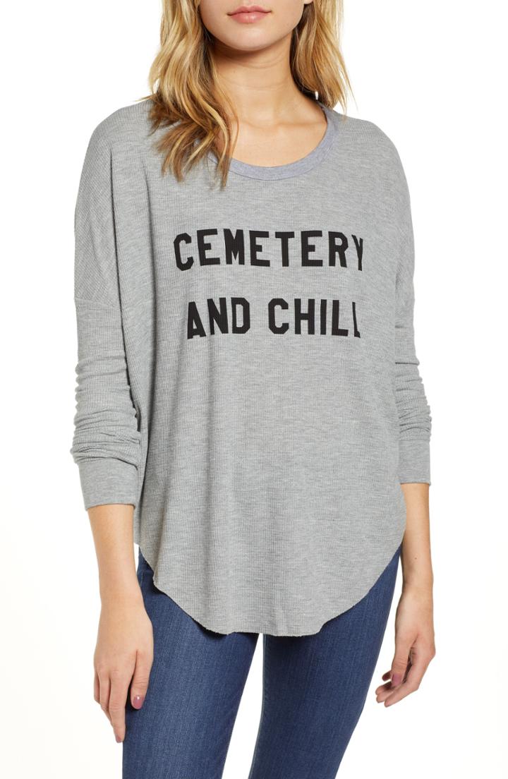 Women's Wildfox Cemetery & Chill Perry Thermal Top