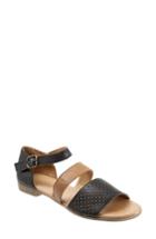 Women's Bueno Janet Perforated Flat Sandal Us / 41eu - Black