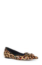 Women's Dolce & Gabbana Leo Embellished Leopard Print Flat