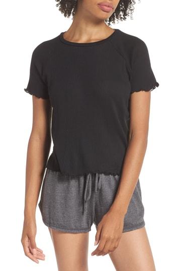 Women's Ragdoll Baby Rib Tee - Black