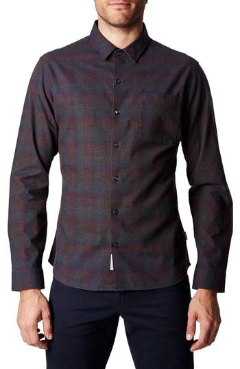Men's 7 Diamonds Feel So Good Plaid Shirt - Grey