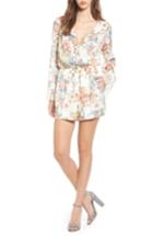 Women's Mimi Chica Lace Trim Kimono Romper