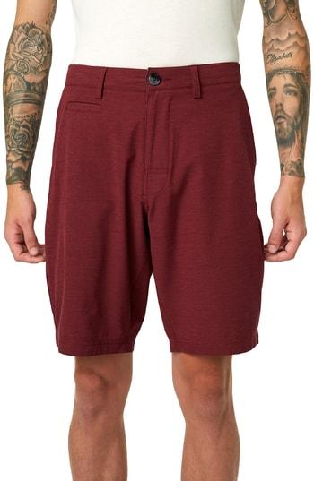 Men's 7 Diamonds Velocity Hybrid Shorts - Burgundy