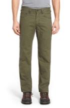 Men's Prana 'bronson' Straight Leg Stretch Canvas Pants X 34 - Green