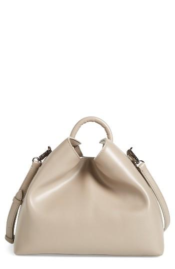 Elleme Raisin Leather Handbag - Beige