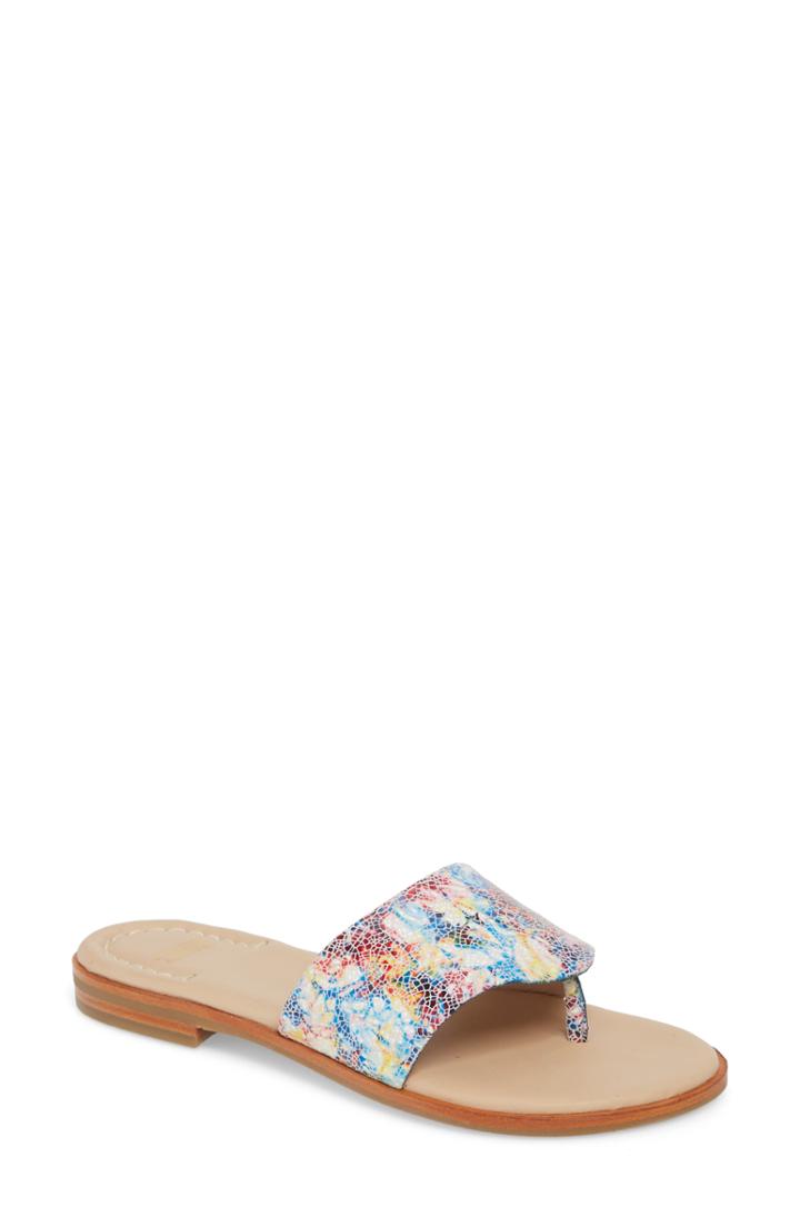 Women's Johnston & Murphy Raney Flip Flop .5 M - Blue/green