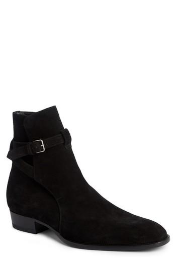 Men's Saint Laurent Wyatt Jodhpur Boot Us / 43eu - Black