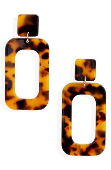Women's Ten79la Rectangle Drop Earrings