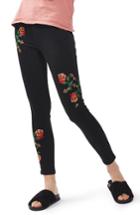 Women's Topshop Jamie Embroidered Skinny Jeans X 30 - Black