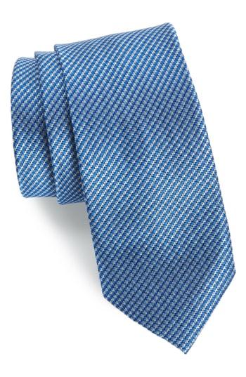 Men's 1901 Jennie Solid Silk Tie, Size - Blue