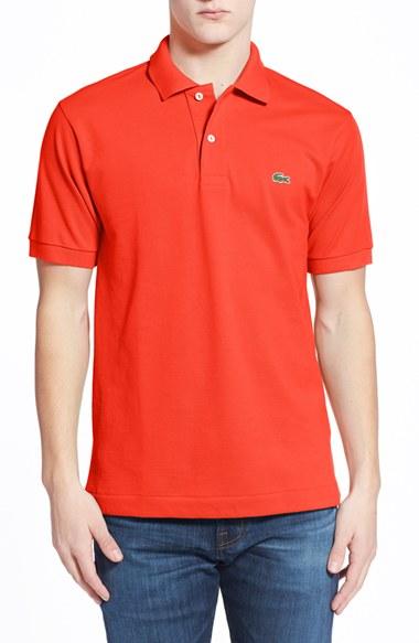 Men's Lacoste 'l1212' Pique Polo (s) - Orange