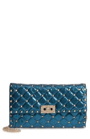 Valentino Garavani Small Rockstud Spike Laminato Crossbody Bag -