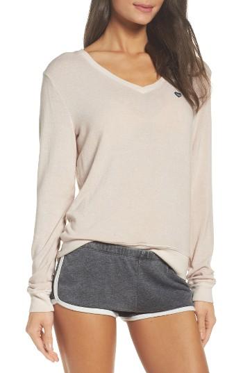 Women's Spiritual Gangster Aloha All Day Savasana Pullover - Beige