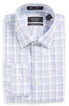 Men's Nordstrom Men's Shop Smartcare(tm) Traditional Fit Plaid Dress Shirt .5 34 - Blue