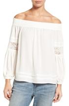 Women's Chelsea28 Off The Shoulder Peasant Top, Size - Ivory