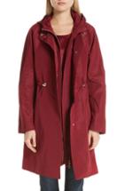 Women's Lafayette 148 New York Maverick Convertible Hooded Coat - Red